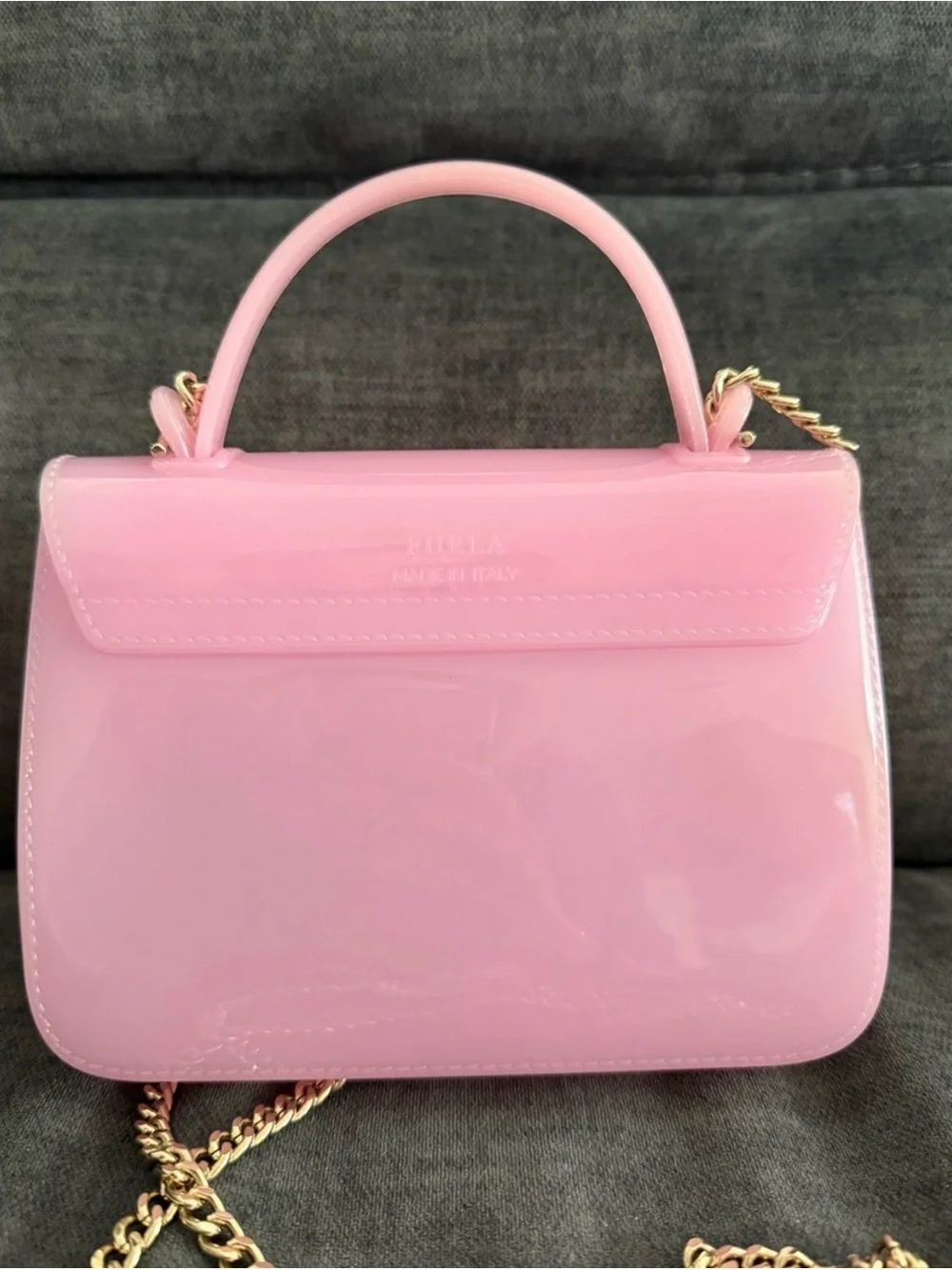 Furla Candy Metropolis Mini Crossbody Bag - Pink Jelly PVC